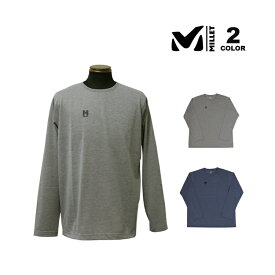 ミレー Tシャツ MILLET INSECT BARRIER M LOGO L/S T-SHIRTS 長袖 ロンティ TEE 全2色 メンズ ユーロサイズ S-XL インセクトバリヤー 防虫 UVカット UPF20 吸水速乾