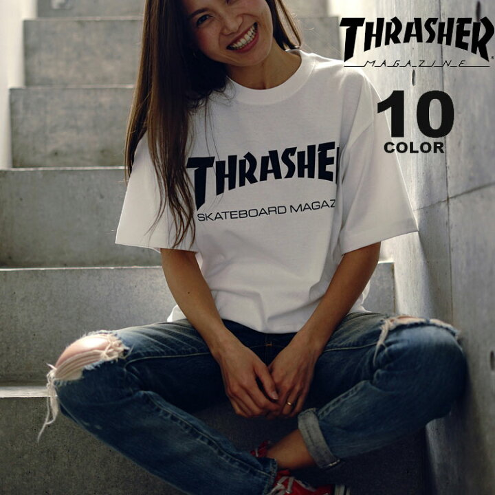 楽天市場】【公式】 スラッシャー tシャツ THRASHER ロゴT MAG LOGO T  