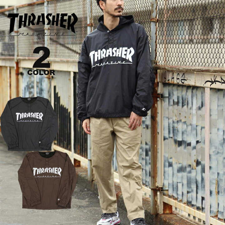 楽天市場 Sale 公式 スラッシャー ナイロンプルオーバー Thrasher Starter Nylon Pullover Crew スターター ナイロンクルー メンズ レディース ユニセックス 全2色 M Xl アウトレット Riffle Page 2nd