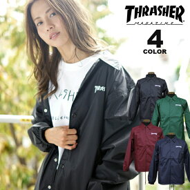 【全品ポイント10倍 4/21 09:59まで】【公式】 スラッシャー コーチジャケット THRASHER MAG LOGO COACH JACKET メンズ レディース ナイロン 全4色 S-XL