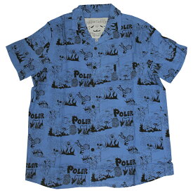 【SALE】アウトレット ポーラー アロハシャツ POLER ALOHA S/S SHIRTS 半袖 シャツ メンズ 全2色 M-XL