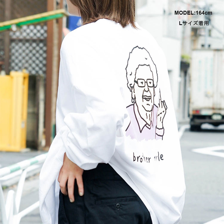SMILEY Big Silhouette L/S T-SHIRTS/BROTHER MERLE(ブラザーマール
