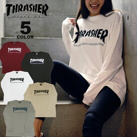 【全品ポイント5倍 4/27 09:59まで】【公式】 スラッシャー tシャツ スラッシャー THRASHER ロンT MAG LOGO L/S T-SHIRTS ロングTシャツ メンズ レディース 全5色 S-XXL 綿