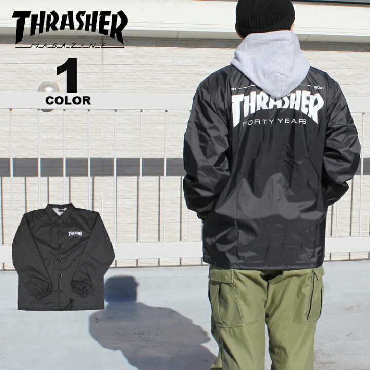 楽天市場】【公式】 スラッシャー ジャケット THRASHER FORTY YEARS 