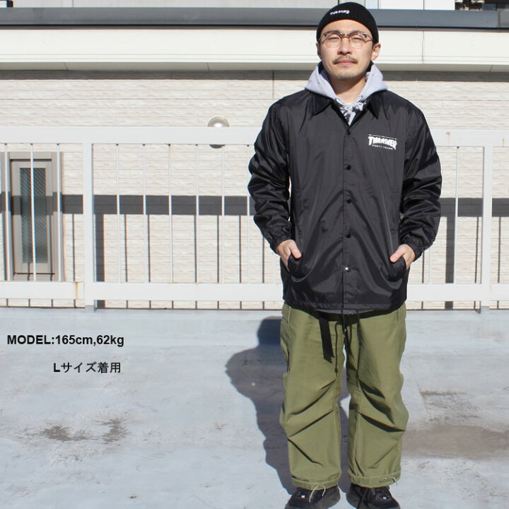 楽天市場 公式 スラッシャー ジャケット Thrasher Forty Years Coach Jacket コーチジャケット アウター ナイロン メンズ レディース ユニセックス 40周年モデル ブラック 黒 S Xl Riffle Page 2nd
