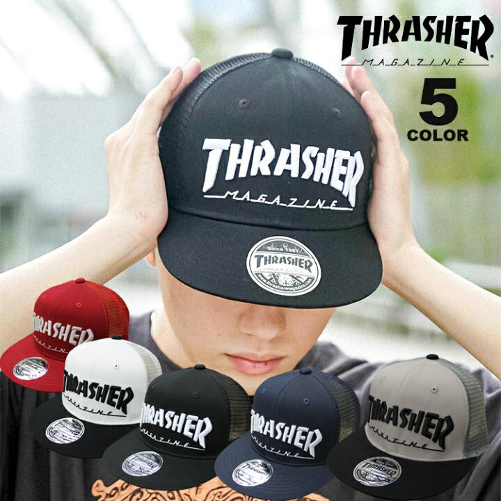 楽天市場】【公式】スラッシャー キャップ THRASHER MAG LOGO MESH CAP 