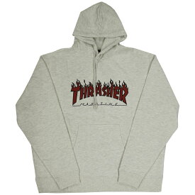 【SALE】アウトレット 【取扱店限定】 スラッシャー パーカー 秋冬 THRASHER SP FLAME LOGO BIG SILHOUETTE HOODIE SWEAT PARKA スウェット プルオーバー ビッグシルエット オーバーサイズ プリント メンズ レディース ユニセックス 裏起毛 スエット 全3色 S-L 【公式】