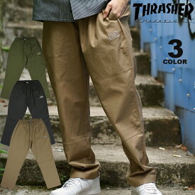 【全品ポイント10倍 4/21 09:59まで】【SALE】アウトレット スラッシャー イージー パンツ THRASHER SKATE AND DESTROY STRETCH EASY PANTS ストレッチ ボトムス メンズ 全3色 M-XL テーパード【公式】