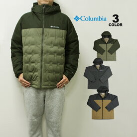 コロンビア ダウンジャケット Columbia Grand Trek 3 Down Hooded JACKET グランドトレック スリー ダウン フーデッド ジャケット アウター 上着 全3色 S-XL メンズ オムニテック 防水 透湿 オムニヒートインフィニティ 熱反射保温機能 レギュラーフィット REGULAR FIT