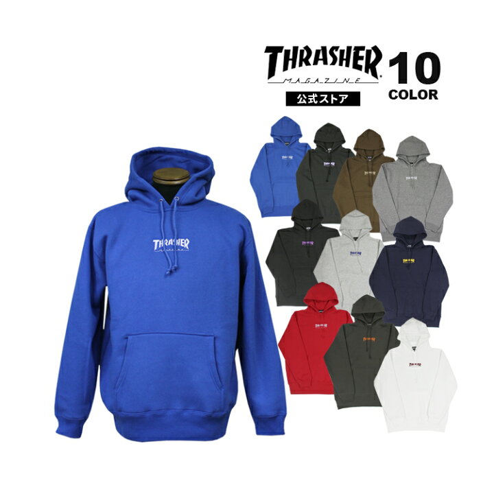 楽天市場】スラッシャー パーカー THRASHER スウェット プルオーバー 