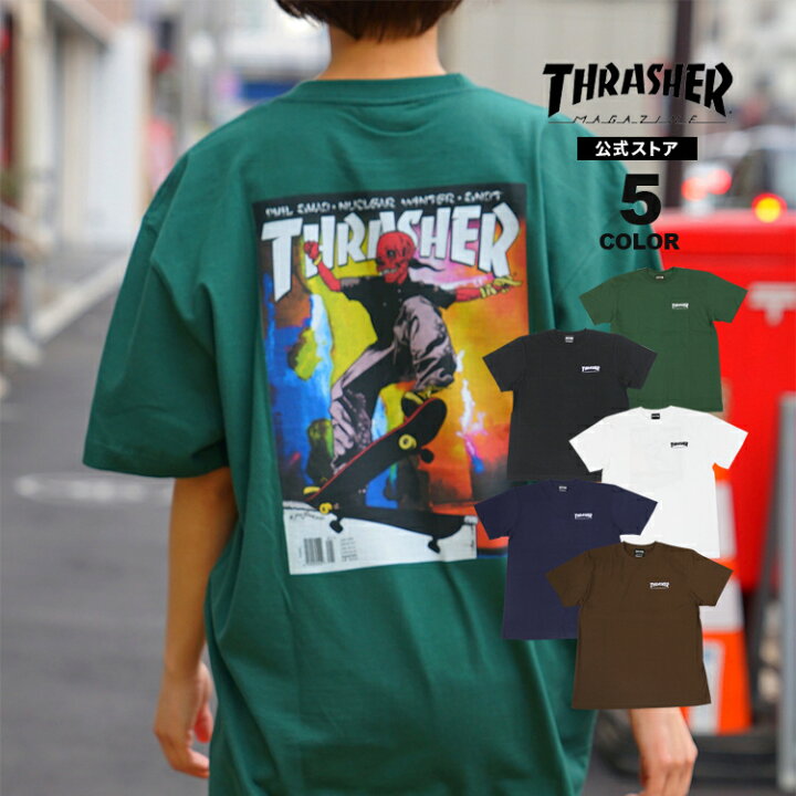 楽天市場】スラッシャー Tシャツ THRASHER パスヘッド メンズ 