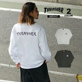 【全品ポイント10倍 4/21 09:59まで】【SALE】アウトレット スラッシャー トレーナー THRASHER クルー スウェット スエット メンズ レディース ユニセックス 裏起毛 SANSKRIT BOX2 CREW SWEAT 全2色 M-XXL 【公式】