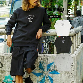 スラッシャー トレーナー THRASHER クルー スウェット スエット メンズ レディース ユニセックス 裏起毛 GONZ ART CREW SWEAT ゴンズ マークゴンザレス 全3色 M-XXL 【公式】