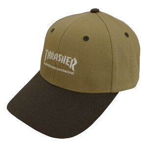 �y�S�iP5�{ 08/24 20:00����08/27 09:59�܂Łz�ySALE�z�X���b�V���[ �L���b�v THRASHER CAP �X�q �����Y ���f�B�[�X ���j�Z�b�N�X MAG LOGO 2TONE 6P �S4�F �y�����z