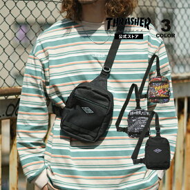 【全品P5倍 05/27 01:59まで】スラッシャー ショルダー バッグ THRASHER STREET MINI SHOULDER BAG ボディバック ミニショルダー 撥水 メンズ レディース ユニセックス 全3色 【公式】