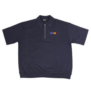 �y�S�i�|�C���g7�{ 2/11 23:59�܂Łz�ySALE�z�A�E�g���b�g �y�戵�X����z�X���b�V���[ �|�� THRASHER FLAME BIG SILHOUETTE HALF ZIP TOP POLO �W�b�v�|�� �r�b�O�V���G�b�g �I�[�o�[�T�C�Y �����Y ���f�B�[