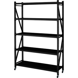 ラック 収納棚 スチールラック 4段 ボルトレスラック DIS-684BK DIS-684GR DIS-684IV ブラック グリーン アイボリー ネジ不使用 シェルフ ガレージ