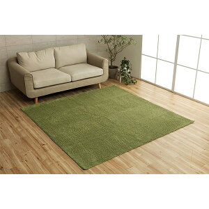 ラグ 正方形 洗える 北欧 おしゃれ ミックスパイル オールシーズン 滑りにくい オーバーロック コンパクト シンプル ベージュ ブラウン グレー グリーン ネイビー ローズ 1畳 1.5畳 2畳 3畳 約9