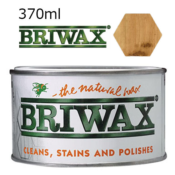 木材に塗って磨くだけで簡単に着色と艶出しができるブライワックスです BRIWAX ブライワックス 370ml ミディアムブラウン 正規逆輸入品 【公式】 トルエンフリー