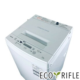 【中古】 東芝 TOSHIBA 洗濯機 一人暮らし 2020年製 全自動洗濯機 4.5kg ホワイト 送風 乾燥機能付き AW-45M7(W) 縦型 送料無料 設置無料 地域限定 RANK_A