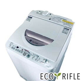 【中古】 シャープ SHARP 洗濯機 一人暮らし 2014年製 全自動洗濯機 6.0kg/3.0kg ピンク 乾燥機能付き ES-TG60L-P 縦型 送料無料 設置無料 地域限定 RANK_A
