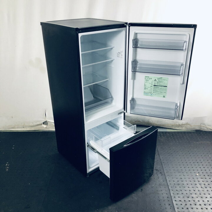 中古】2023年製 東芝 GR-U15BS(K) 冷蔵庫 2ドア冷蔵庫 (153L・右開き  