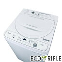 【中古】 【楽天スーパーSALE 12/3-11★限定特価＆P5倍！】 シャープ SHARP 洗濯機 2024年製 全自動洗濯機 5.5kg ホワイト 送風 乾燥機能付き ES-GE5H-W 一人暮らし 縦型 送料無料 設置無料 地域限定 RANK_B