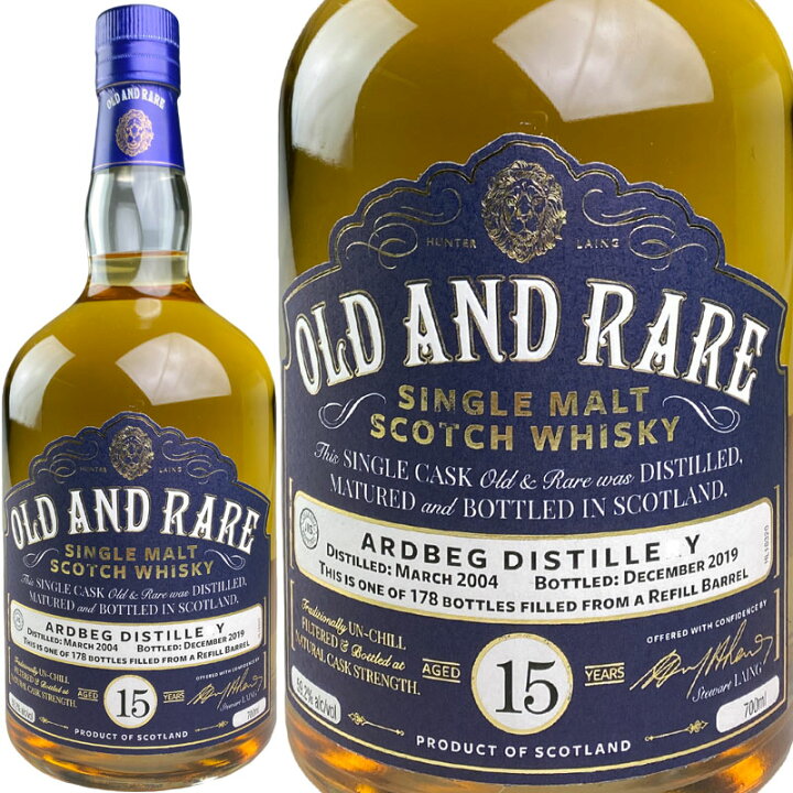 楽天市場】Hunter Laing Old & Rare Ardbeg 15 yo [2004] / ハンター 