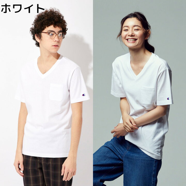 楽天市場 Champion Usaコットン無地vネックポケットｔシャツ ユニセックスright On ライトオン C8 P315r Champion チャンピオン ライトオン楽天市場店