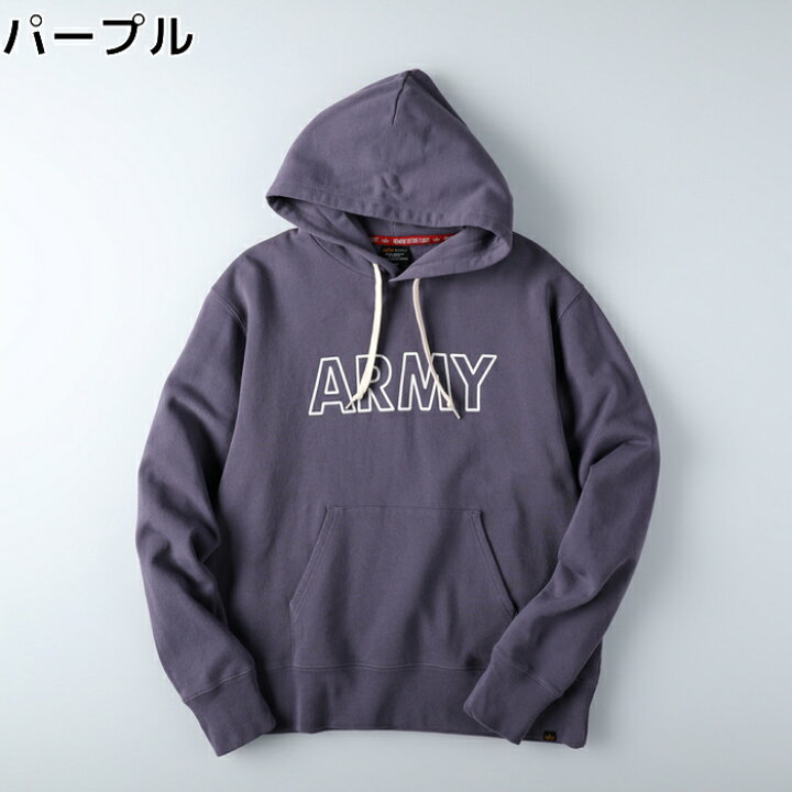 楽天市場 Alpha Armyプリントパーカー Right On ライトオン Tc1436 Alpha アルファ ライトオン楽天市場店