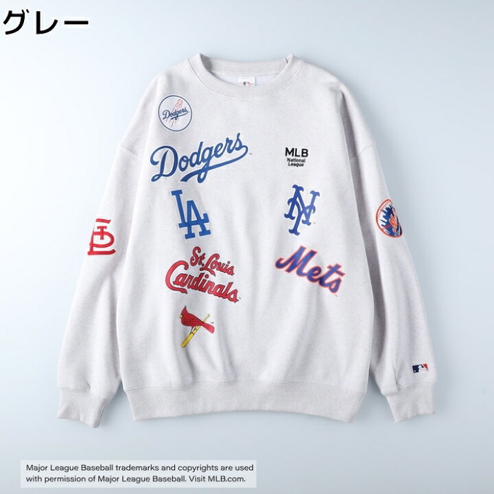 楽天市場】≪スペシャルプライス≫MLB 【MLB別注】マルチ柄クルー 