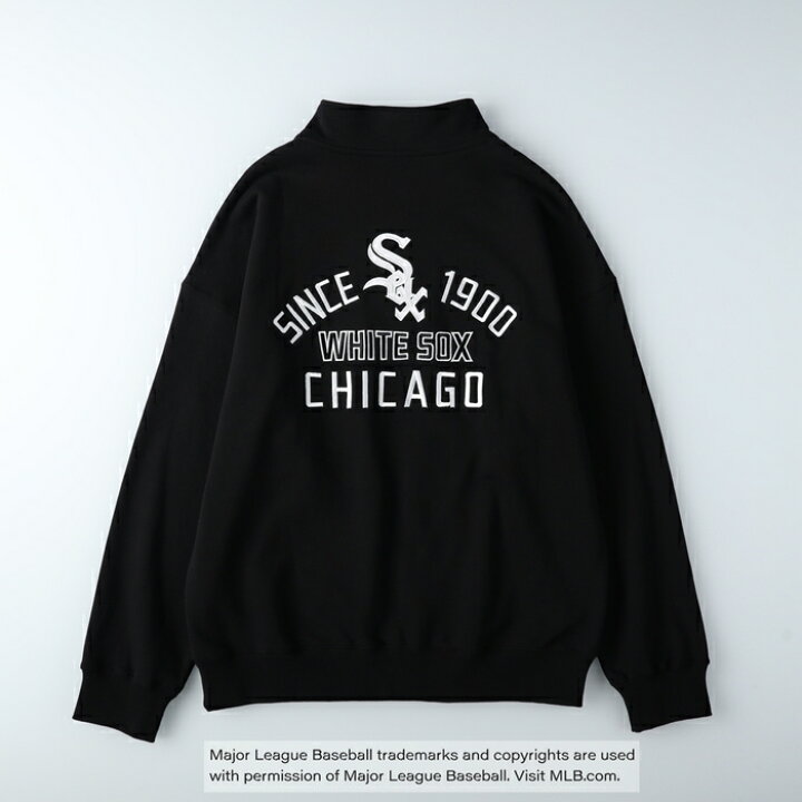 楽天市場】MLB 【MLB別注】ワッペン刺繍プリントハーフジップRight-on  