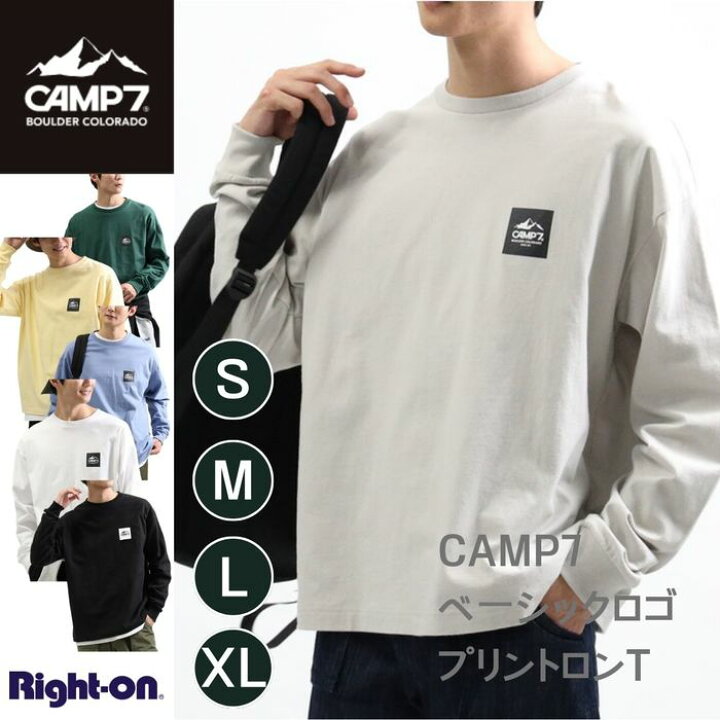 楽天市場】≪スペシャルプライス≫ CAMP7 ベーシックロゴプリント ロン 