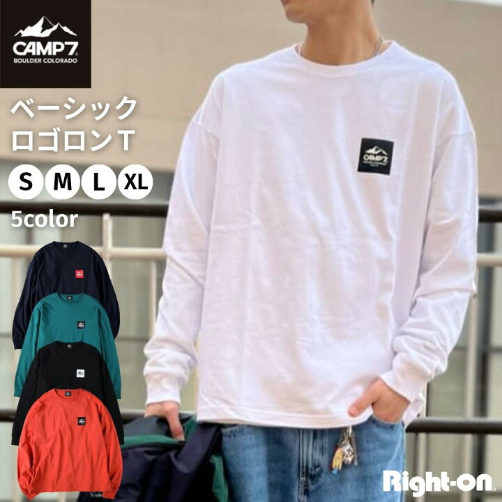 楽天市場 Camp7 ベーシックロゴロンｔ メンズ ユニセックス トップス Tシャツ ロンt リンクコーデ 親子 アウトドア 長袖 春 秋 綿 100right On ライトオン Cp Camp7 キャンプ7 ライトオン楽天市場店