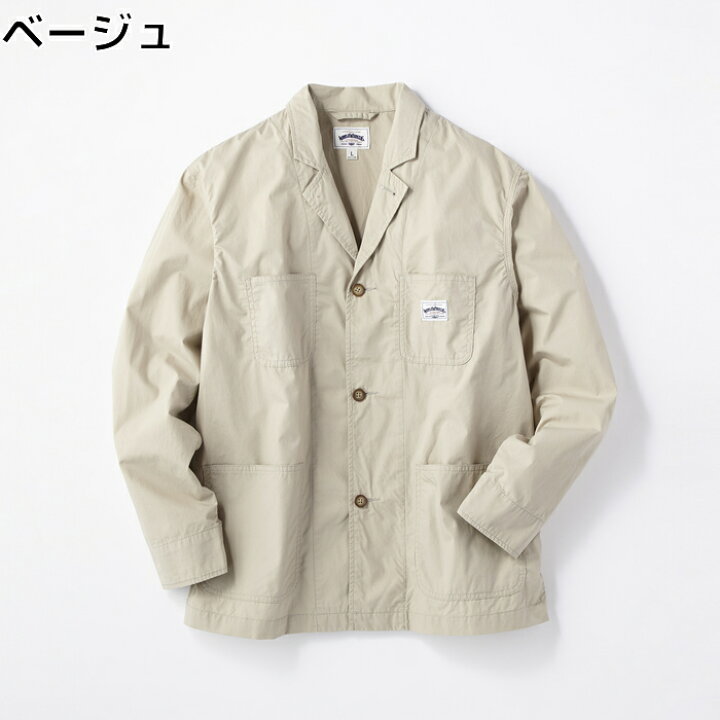 WORLDWORKERS タイプライターテーラードジャケットRight-on ライトオン MXRN65M WORLDWORKERS ワールドワーカーズ ライトオン 7.8 world workers ワールドワーカーズ ジャケット ベージュ L