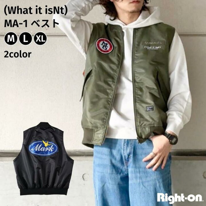 楽天市場】≪スペシャルプライス≫ (What it isNt) MA−1ベスト 