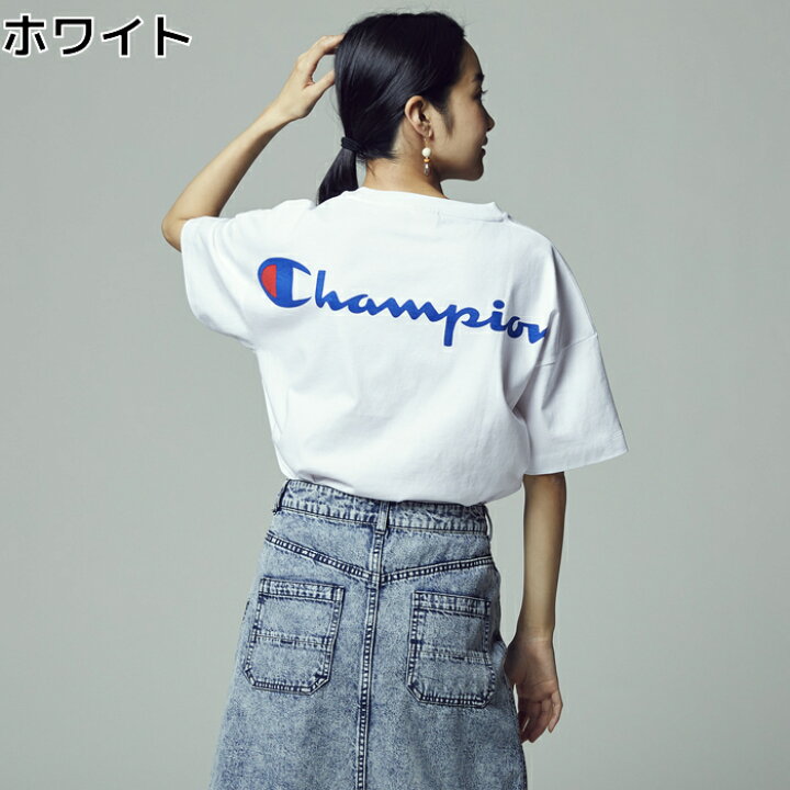 楽天市場 Champion バックプリントゆるt ウィメンズright On ライトオン Cwsr304r Champion チャンピオン ライトオン楽天市場店