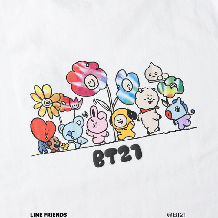 楽天市場 Bt21 Bt21 プリントtシャツright On ライトオン 12 30b Bt21 ビーティー21 ライトオン楽天市場店