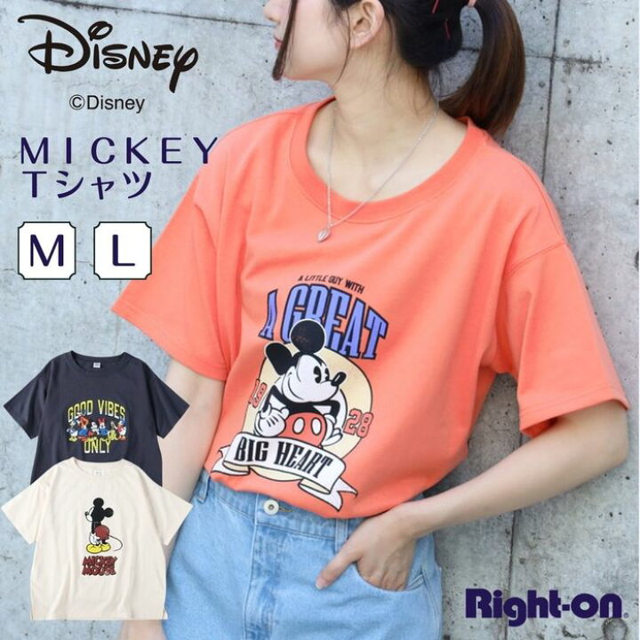 楽天市場 Disney mickey tシャツ Tシャツ tシャツ 半袖 夏 シンプル ゆったり ビックシルエット レディース 体型カバーright On ライトオン Disney ディズニー ライトオン楽天市場店 楽天市場 Disney mickey tシャツ Tシャツ tシャツ 半袖 夏 シンプル ゆったり ビックシルエット レディース 体型カバーright On ライトオン Disney ディズニー ライトオン楽天市場店