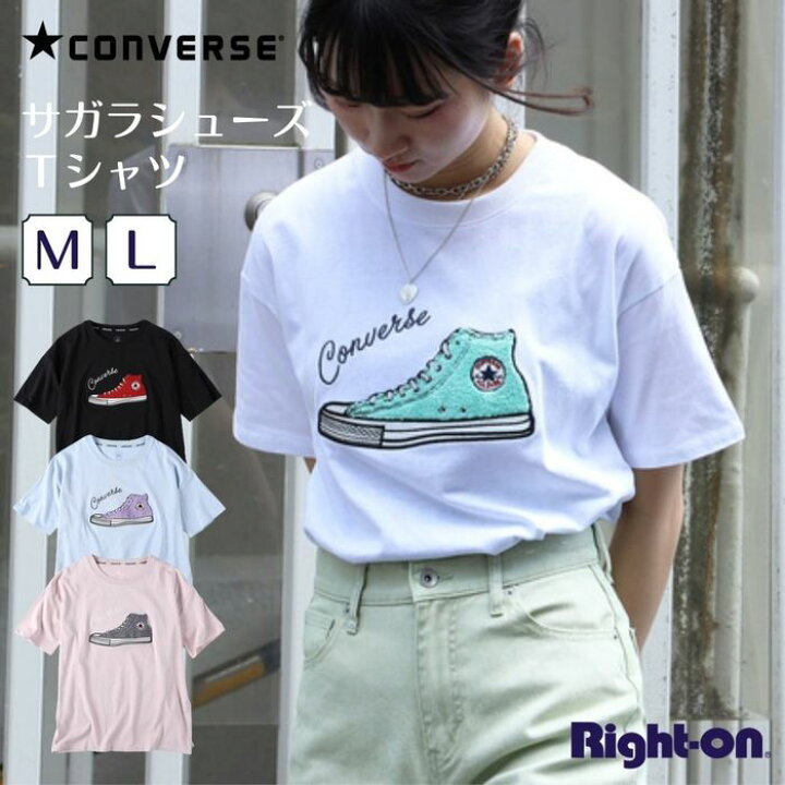 楽天市場】CONVERSE コンバースサガラシューズTシャツ レディース T  