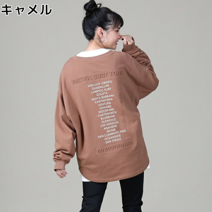 楽天市場 Rag Machine エンボスバックロゴトレーナー ウィメンズ 10代 代 30代 40代 ゆるカジ カジュアルファッション 秋服 冬服 春服 プチプラ お買い得価格right On ライトオン Rm Rag Machine ラグマシーン ライトオン楽天市場店
