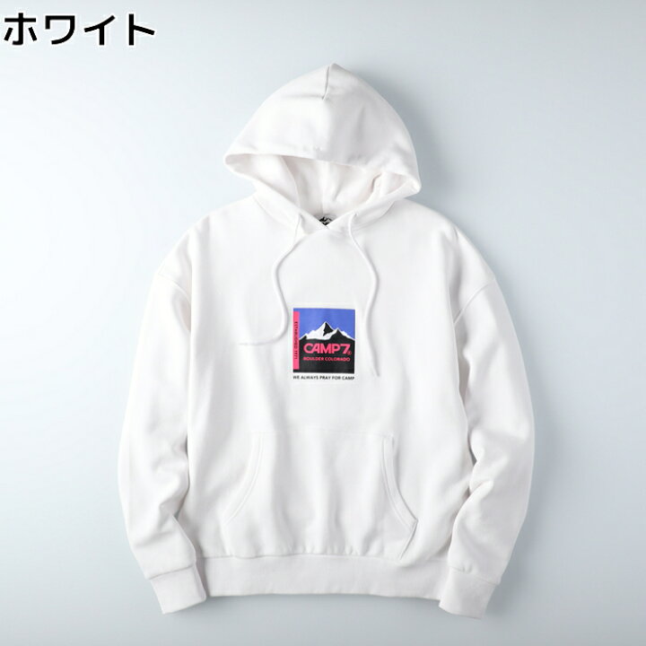 楽天市場 Camp7 ボックスロゴプリントパーカー ウィメンズ 長袖 ビッグシルエット ブランド アウトドア キャンプファッション スウェット あったか ロゴ 登山 キャンプ Right On ライトオン Cp Camp7 キャンプ7 ライトオン楽天市場店