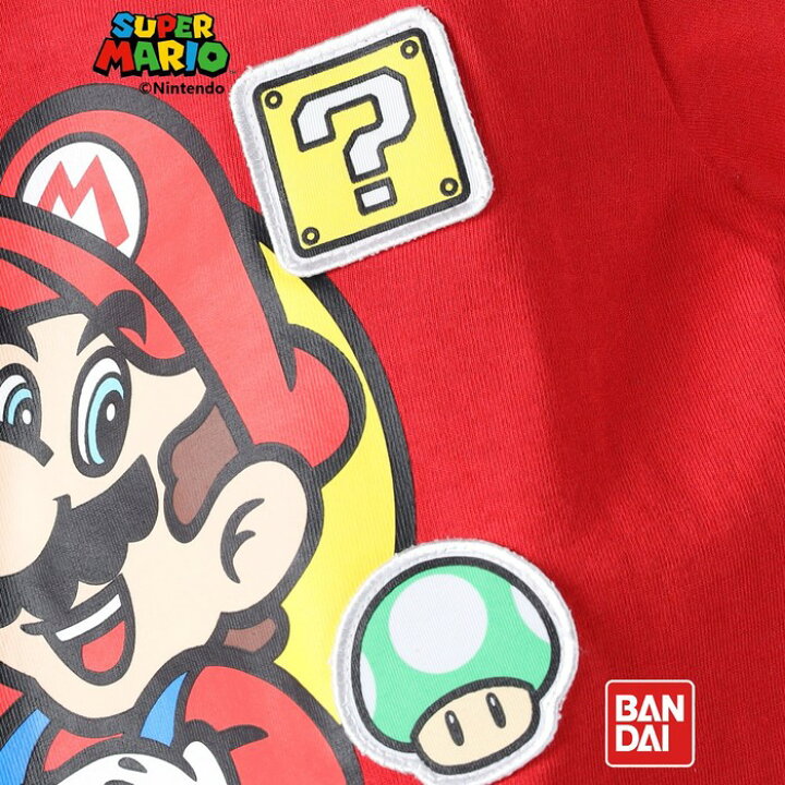 楽天市場 Mario マリオｔシャツ Tシャツ 半袖 マリオ キャラクター キッズ Kids ジュニア 夏 105 1 130 140 おでかけ Right On ライトオン Mario マリオ ライトオン楽天市場店