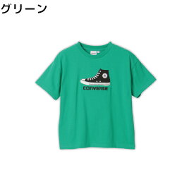 CONVERSE 【CONVERSE】シューズ刺繍TシャツRight-on ライトオン CR2641 CONVERSE コンバース