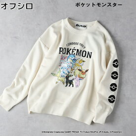 pokemon 【POKEMON】スウェットプルオーバーRight-on ライトオン RO20590 pokemon ポケモン