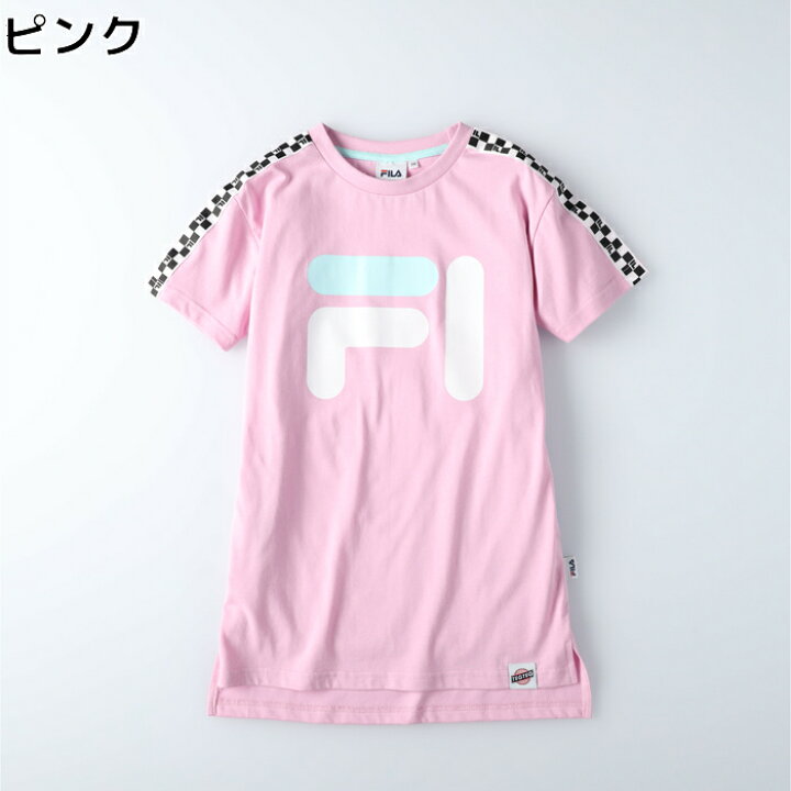 楽天市場 Fila Fila Tegteg Cheered By Girls2 ロゴテープカットワンピース キッズright On ライトオン Fila フィラ ライトオン楽天市場店