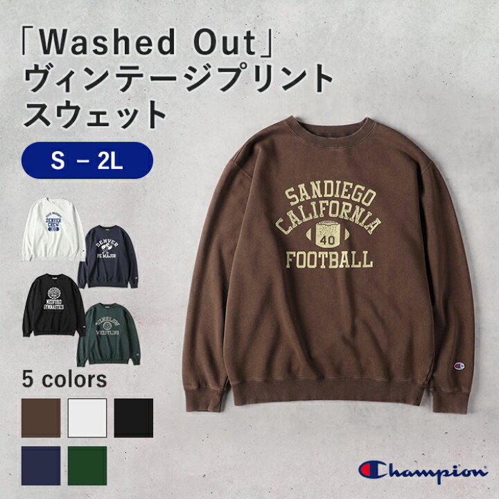 楽天市場】≪スペシャルプライス≫Champion ヴィンテージプリントSW  