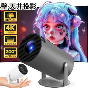 �v���W�F�N�^�[ USB�Đ� �X�}�z�~���[�����O ��.�V�䓊�e�\ �����^&180°��] ���^ �ƒ�p AndroidTV 11.0 12000LM 2.4/5GHz Wi-Fi�Ή� Bluetooth 5.0 �V�䓊�e 4K���͑Ή� HDMI�P�[�u�� �����R���t�� PSE�F�؍�