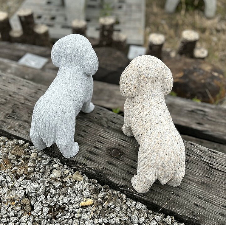楽天市場】犬の置物 2色 高さ23cm犬 子犬 小犬 イヌ いぬ シーズー 