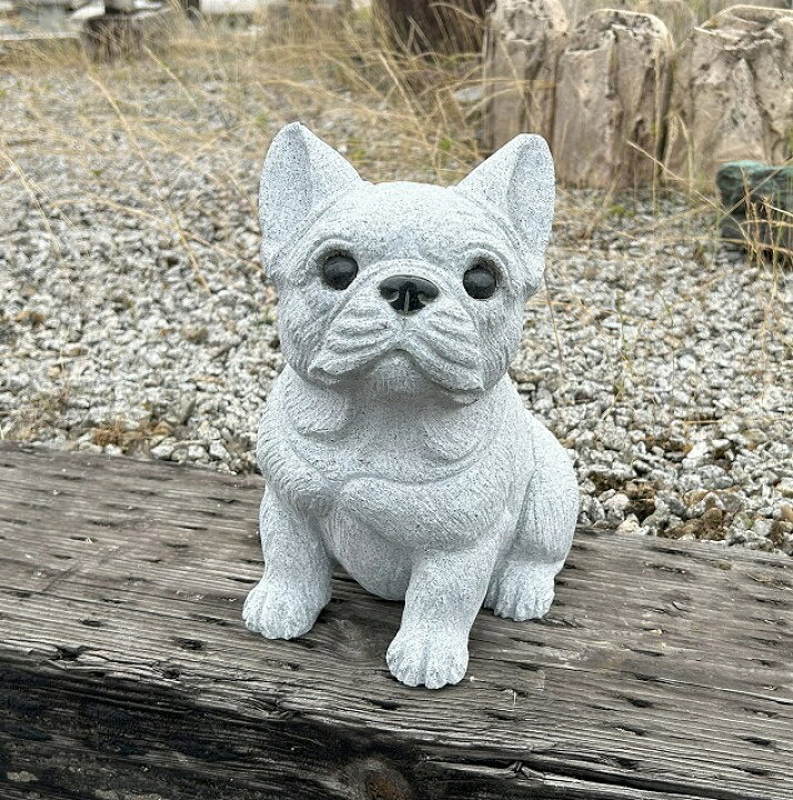 楽天市場】犬の置物 フレンチブルドッグ 高さ26cm 犬 置物 子犬 成犬 